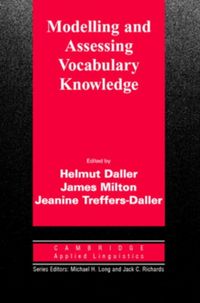 Produktbild: Modelling and Assessing Vocabulary Knowledge