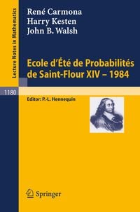 Produktbild: Ecole d'Ete de Probabilites de Saint Flour XIV, 1984