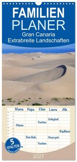 Produktbild: Familienplaner 2027 - Gran Canaria - Extrabreite Landschaften mit 5 Spalten (Wandkalender, 21 x 45 cm) CALVENDO