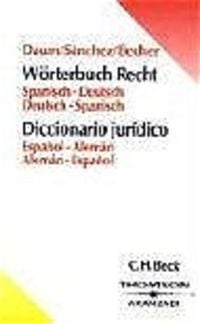 Produktbild: Worterbuch Recht, Spanisch-Deutsch / Deutsch-Spanisch. Diccionario juridico, Espanol-Aleman / Aleman-Espanol