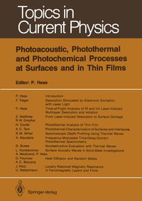 Produktbild: Photoacoustic, Photothermal and Photochemical Processes at Surfaces and in Thin Films