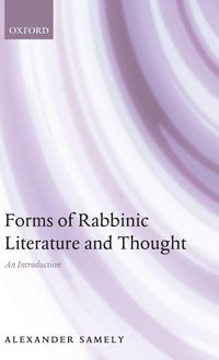 Produktbild: Forms of Rabbinic Literature and Thought