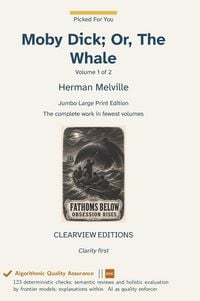 Produktbild: Moby Dick; Or, The Whale - Volume 1 of 2