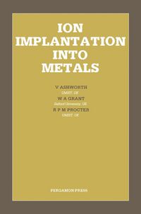 Produktbild: Ion Implantation Into Metals