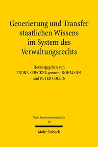 Produktbild: Generierung und Transfer staatlichen Wissens im System des Verwaltungsrechts