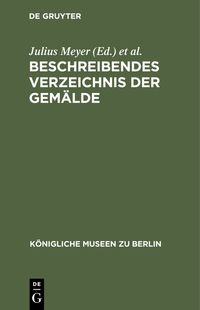 Produktbild: Beschreibendes Verzeichnis der Gem&auml;lde