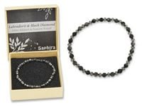 Produktbild: Labradorit Saphira Edelsteinarmband