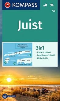 Produktbild: KOMPASS Wanderkarte 728 Insel Juist 1:20.000