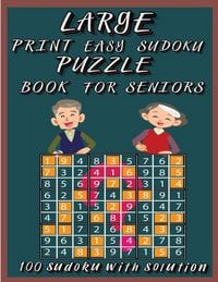 Produktbild: Large Print Easy Sudoku Puzzle Book for Seniors