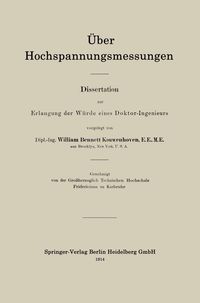Produktbild: &Uuml;ber Hochspannungsmessungen