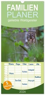 Produktbild: Familienplaner 2026 - geliebte Waldgeister mit 5 Spalten (Wandkalender, 21 x 45 cm) CALVENDO