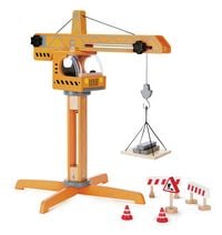 Produktbild: Hape E3011 - Gro&szlig;er Baukran, drehbar inkl. Zubeh&ouml;r, Holz