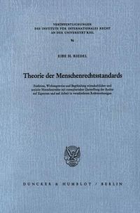 Produktbild: Theorie der Menschenrechtsstandards.