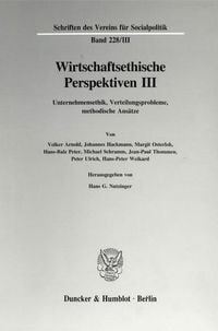 Produktbild: Wirtschaftsethische Perspektiven III.
