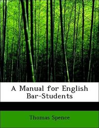 Produktbild: Spence, T: Manual for English Bar-Students