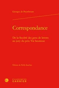 Produktbild: Correspondance; De La Societe des Gens De Lettres Au Jury Du Prix