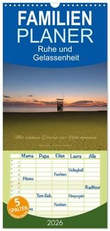 Produktbild: Familienplaner 2026 - Ruhe und Gelassenheit 2026 mit 5 Spalten (Wandkalender, 21 x 45 cm) CALVENDO
