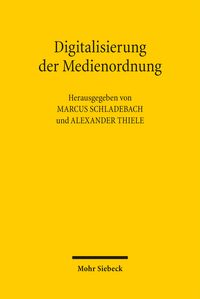 Produktbild: Digitalisierung der Medienordnung