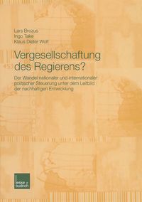 Produktbild: Vergesellschaftung des Regierens?