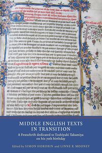 Produktbild: Middle English Texts in Transition