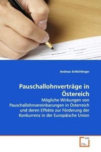 Produktbild: Schlichtinger, A: Pauschallohnvertr&auml;ge in &Ouml;stereich