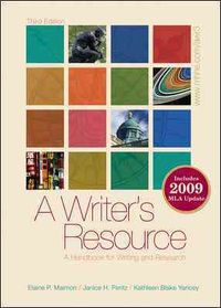 Produktbild: A Writer's Resource: A Handbook for Writing and Research