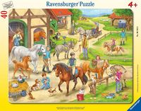 Bild vom Artikel Rahmenpuzzle Ravensburger Auf dem Pferdehof 40 Teile vom Autor 