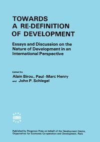 Produktbild: Towards a Re-Definition of Development