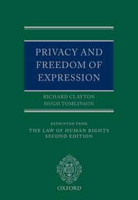 Produktbild: Privacy and Freedom of Expression