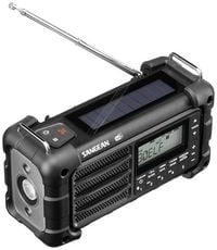 Produktbild: Sangean MMR-99 DAB+ Black Outdoorradio DAB+, DAB, UKW Notfallradio, Bluetooth&reg; Solarpanel, spritzwassergesch&uuml;tzt, staubdicht Schwarz