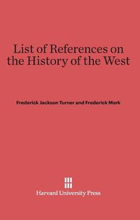 Produktbild: List of References on the History of the West