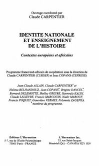 Produktbild: Identite Nationale Et Enseignement De L'histoire