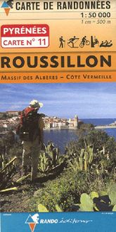 Produktbild: Pyr&eacute;n&eacute;es carte 11 Roussillon - Massif des Alb&egrave;res