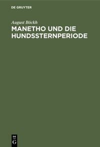 Produktbild: Manetho und die Hundssternperiode