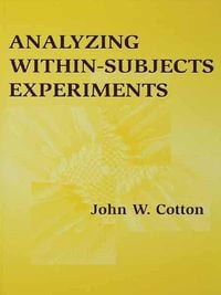 Produktbild: Analyzing Within-subjects Experiments