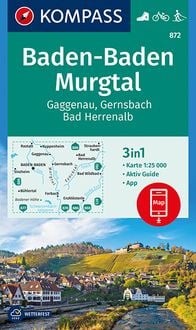 Bild vom Artikel KOMPASS Wanderkarte Baden-Baden, Murgtal, Gaggenau, Gernsbach, Bad Herrenalb vom Autor Kompass-Karten GmbH