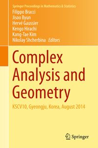 Produktbild: Complex Analysis and Geometry