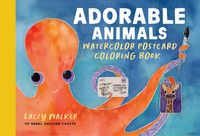 Produktbild: Adorable Animals Watercolor Postcard Coloring Book