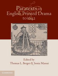 Produktbild: Paratexts in English Printed Drama to 1642