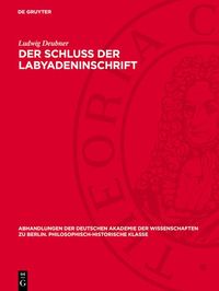 Produktbild: Der Schlu&szlig; der Labyadeninschrift