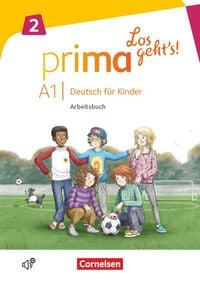Produktbild: Prima - Los geht's! Band 2 - Arbeitsbuch mit Audio-CD und Stickerbogen