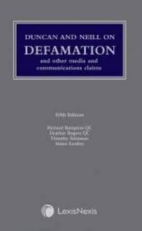 Produktbild: Duncan and Neill on Defamation