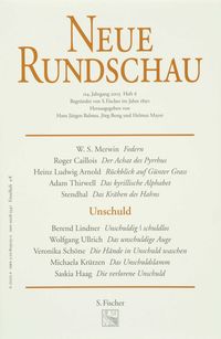 Produktbild: Neue Rundschau 2003/4