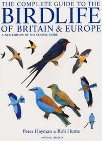 Produktbild: Complete Guide to the Birdlife of Britain and Europe