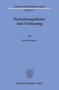 Produktbild: Postzeitungsdienst und Verfassung.