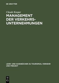 Produktbild: Management der Verkehrsunternehmungen