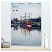 Produktbild: Husum - graue Stadt am Meer (hochwertiger Premium Wandkalender 2026 DIN A2 hoch), Kunstdruck in Hochglanz