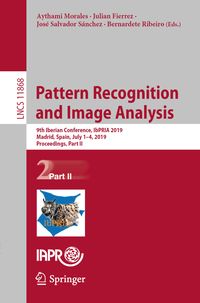 Produktbild: Pattern Recognition and Image Analysis