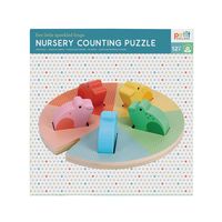 Bild vom Artikel Nursery Counting Puzzle: Five Little Speckled Frogs vom Autor Petit Collage
