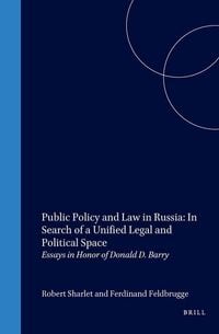 Produktbild: Public Policy and Law in Russia: In Search of a Unified Legal and Political Space